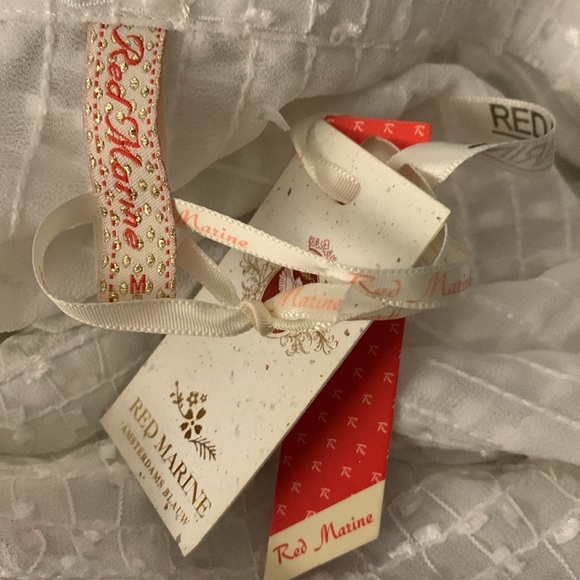 NWT Red Marine Textured Button Up Top - Picture 4 of 5